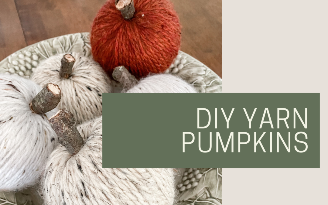 DIY Yarn Pumpkins for Fall Home Decor