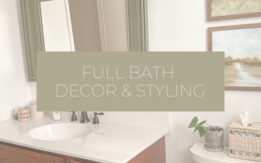 Full Bathroom Coastal Decor and Styling