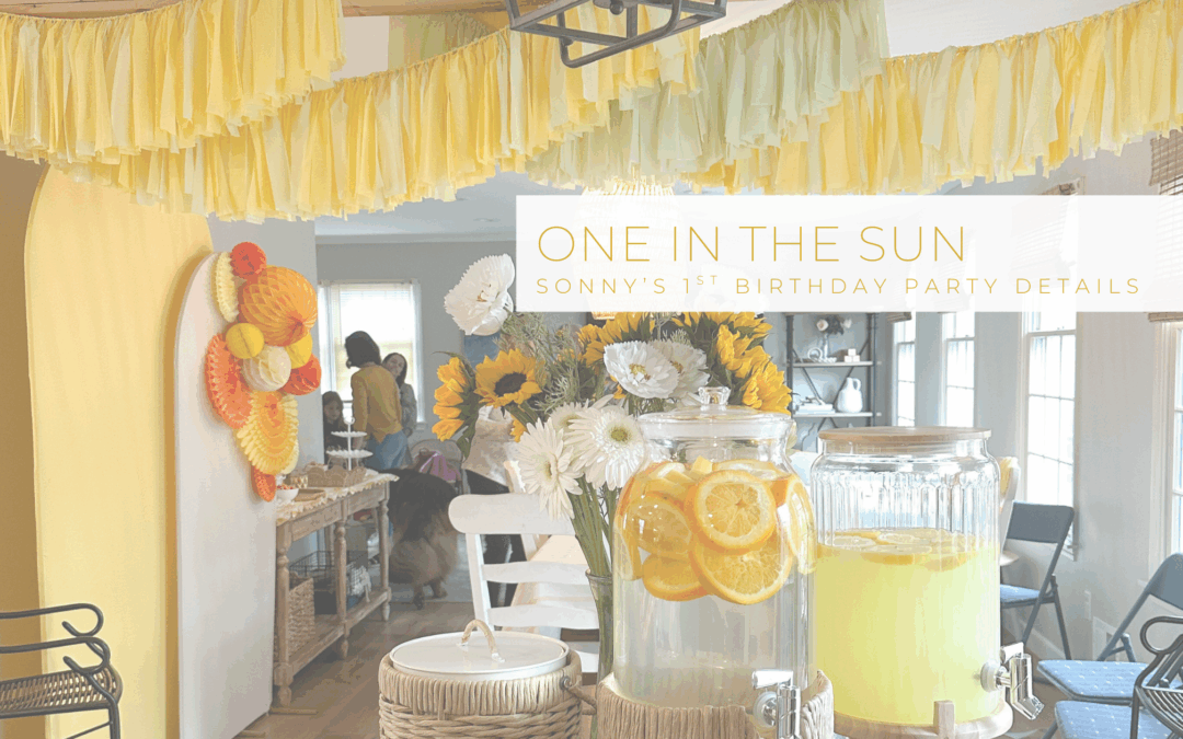 One in the Sun First Birthday Details and Decorations