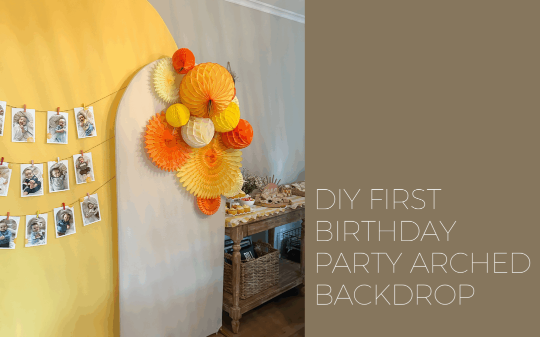DIY Honeycomb Arched Backdrop
