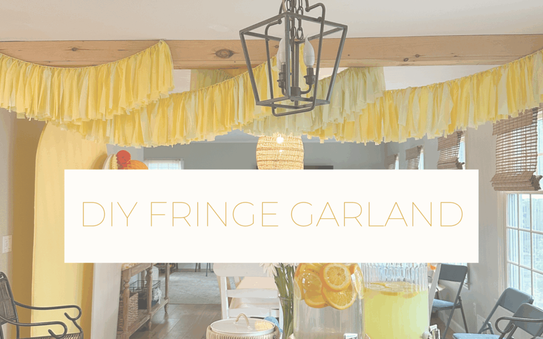 How To DIY Fringe Garland Backdrop